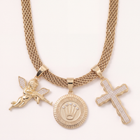 Collier Maille Royale 9mm + Pendentif Au Choix