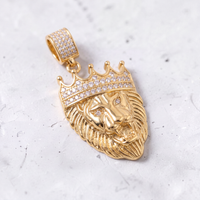 Pendentif Lion El Rey | Zircons