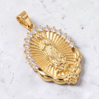Pendentif Vierge Marie | Zircons