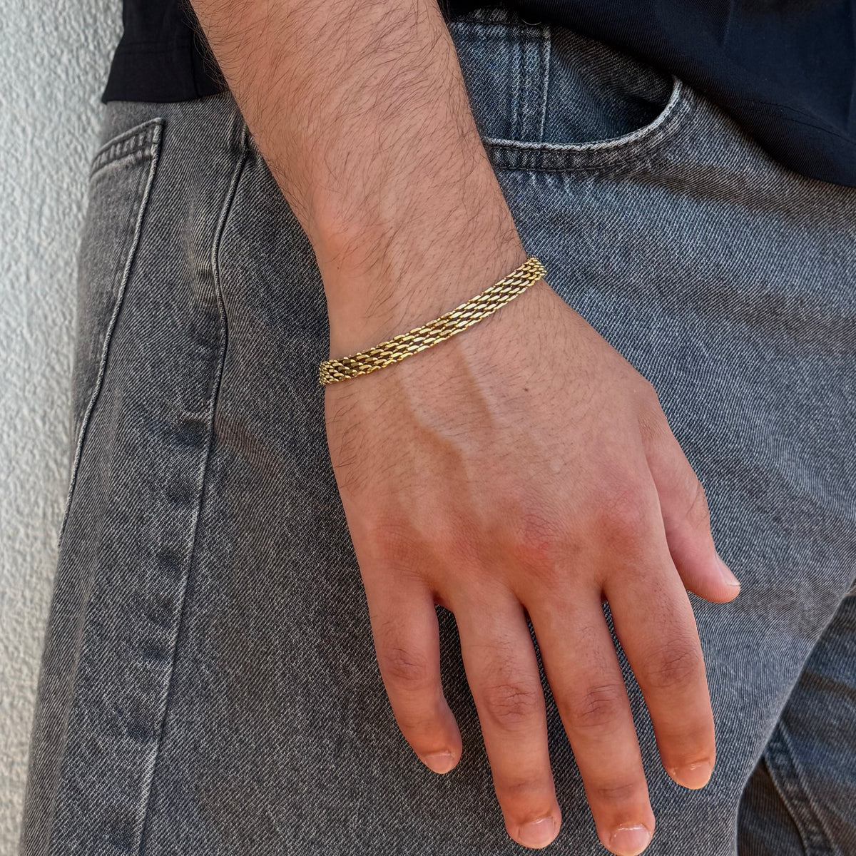 BRACELET MAILLE ROYALE 6 MM