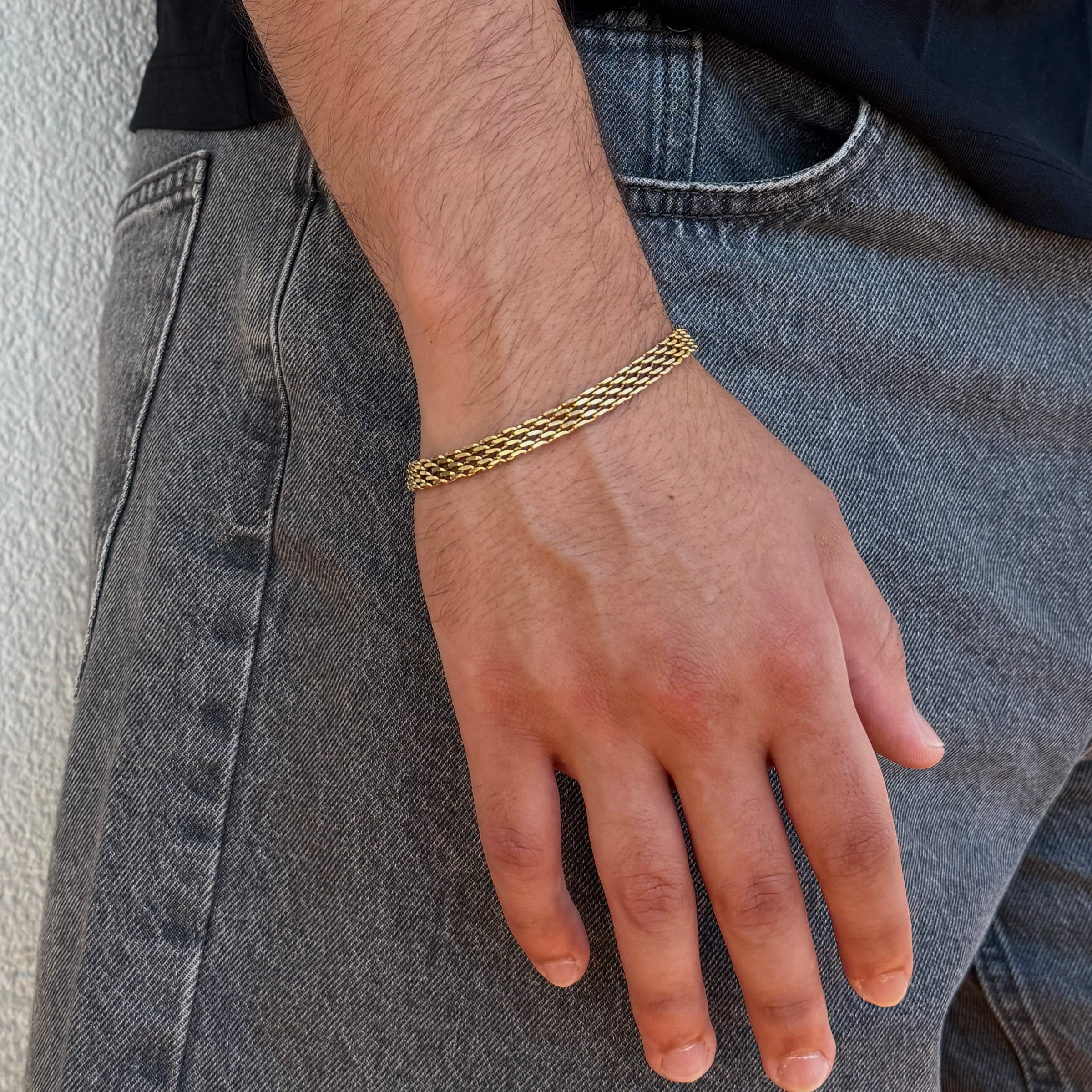 BRACELET MAILLE ROYALE 6 MM