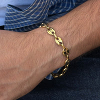 BRACELET GRAIN DE CAFÉ 9 MM