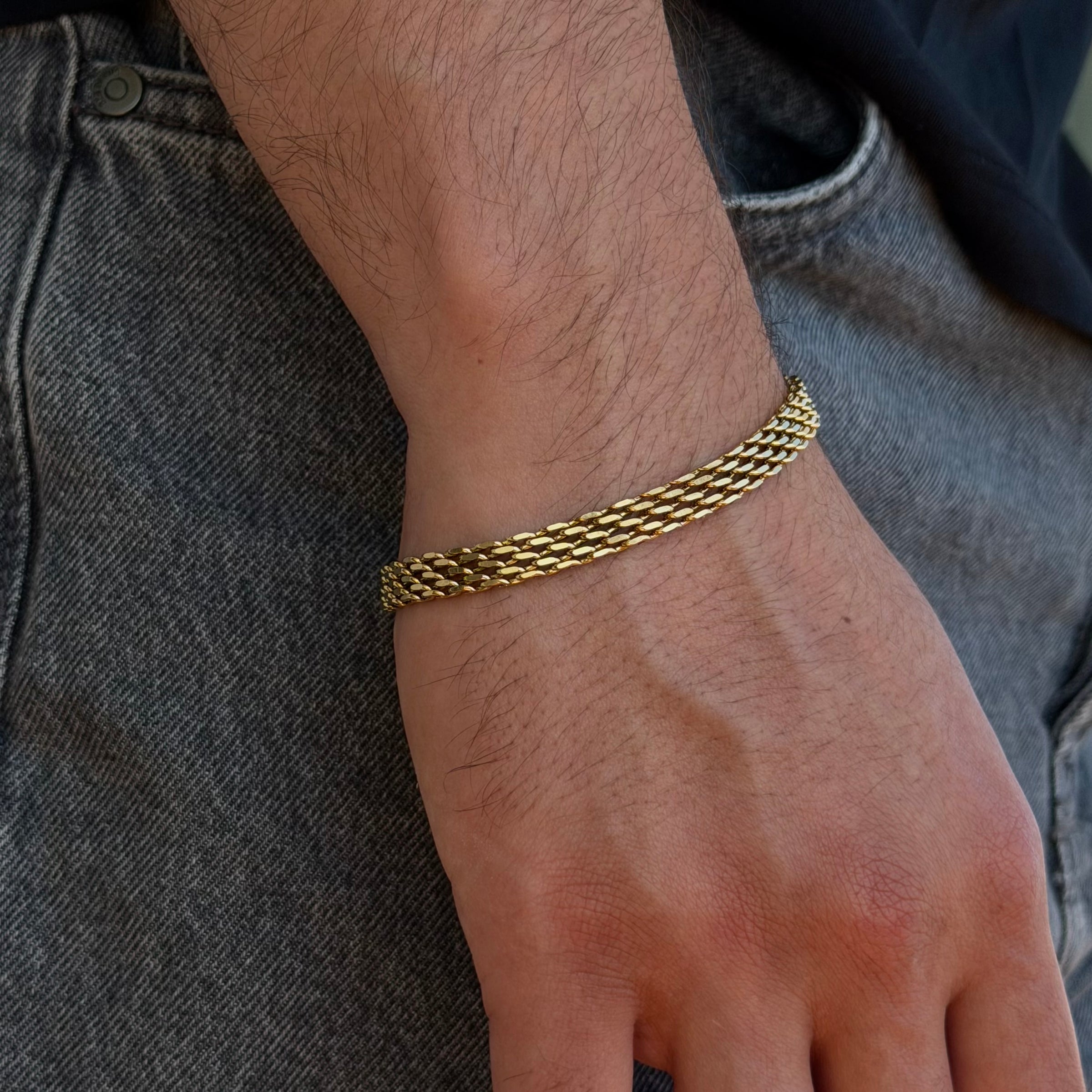 BRACELET MAILLE ROYALE 6 MM