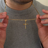 CHAÎNE CUBAINE 3mm + PENDENTIF AU CHOIX