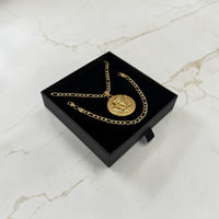 ENSEMBLE FIGARO 6 MM + PENDENTIF MEDUSA GRECA