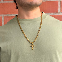 Collier Figaro 6mm + Pendentif Au Choix