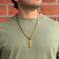 Collier Figaro 6mm + Pendentif Au Choix