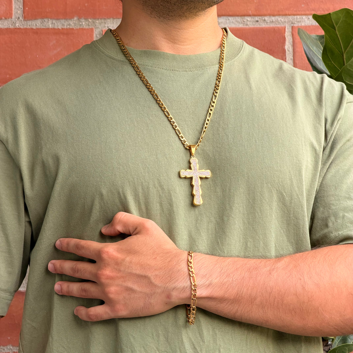 Ensemble Figaro 6mm + Pendentif Au Choix