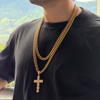Pendentif Croix Brillante | Zircons