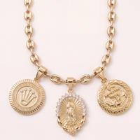 Collier Grain De Café 9mm + Pendentif Au Choix
