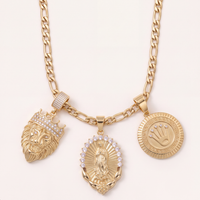 Collier Figaro 6mm + Pendentif Au Choix