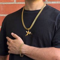 Ensemble Maille Royale 9mm + Pendentif Au Choix