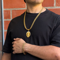 Ensemble Maille Royale 9mm + Pendentif Au Choix