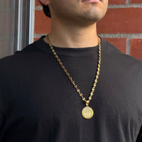Collier Grain De Café 6mm + Pendentif Au Choix