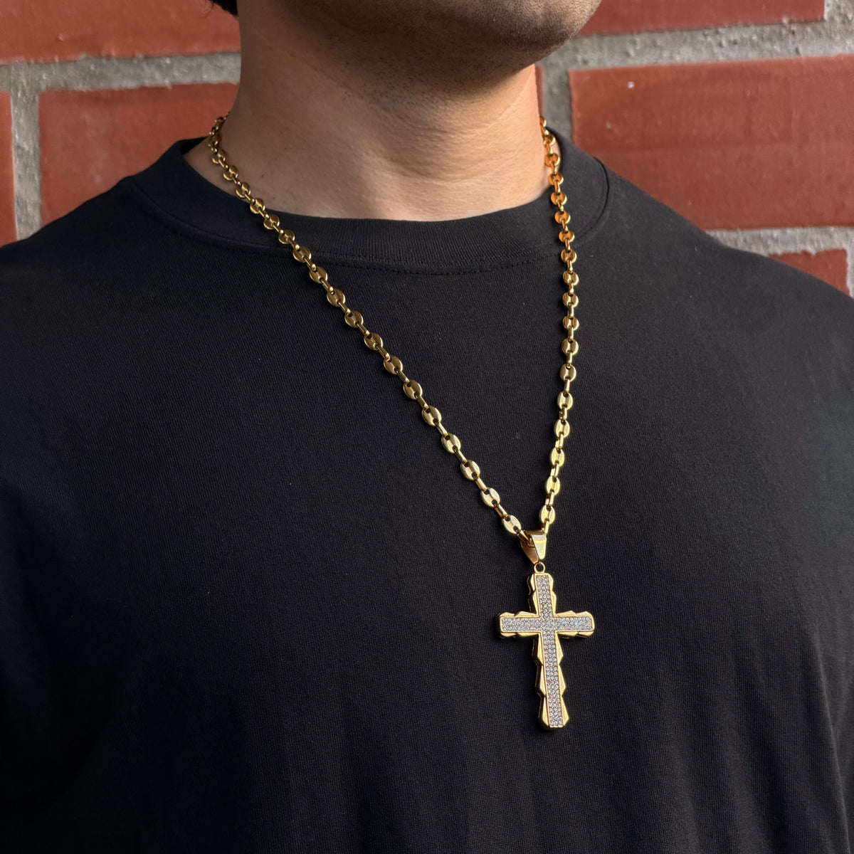 Pendentif Croix Brillante | Zircons
