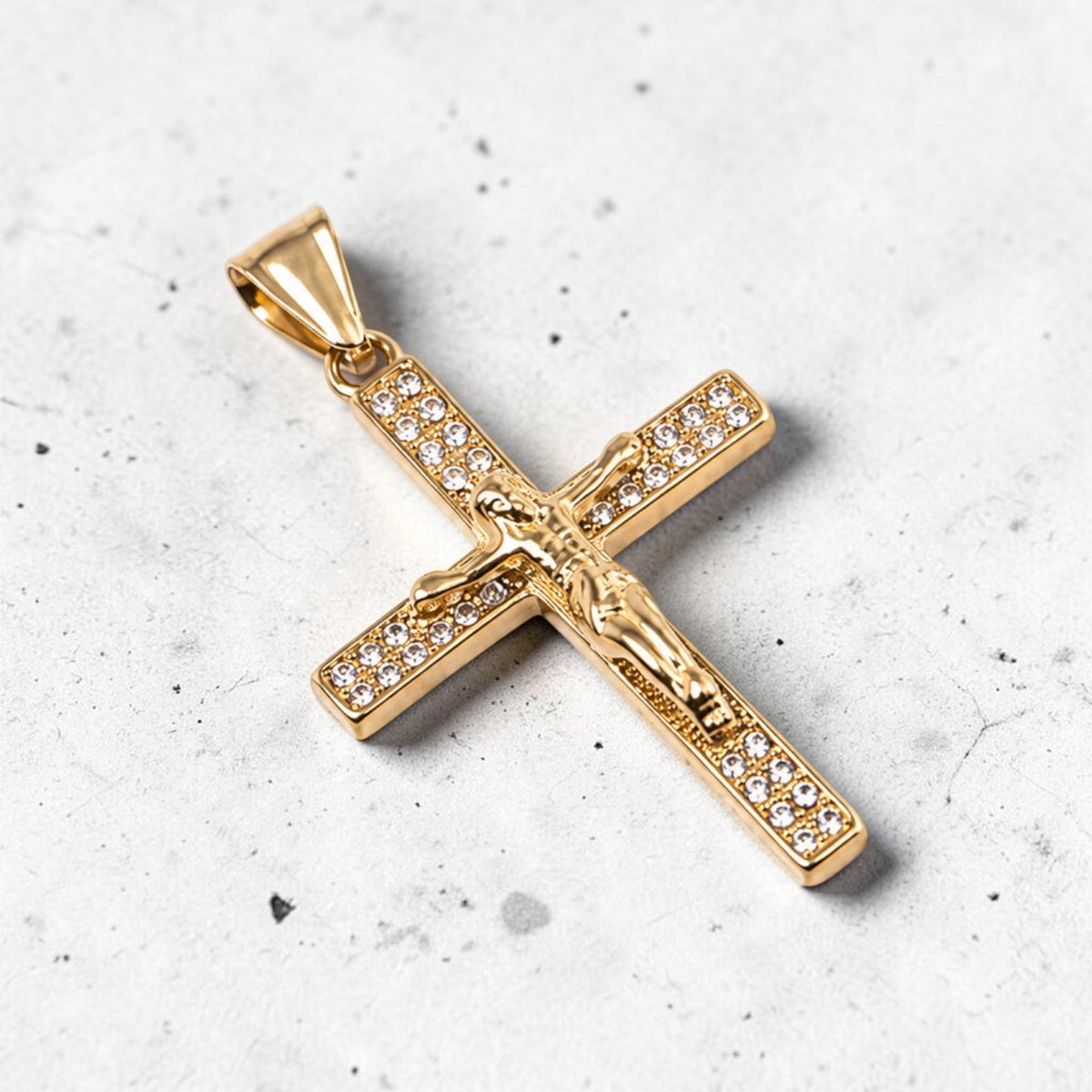 PENDENTIF CROIX CRISTO | ZIRCONS
