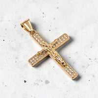 PENDENTIF CROIX CRISTO | ZIRCONS