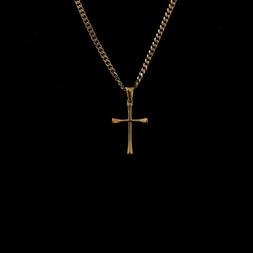 SET CHAÎNE CUBAIN 3MM + CROIX