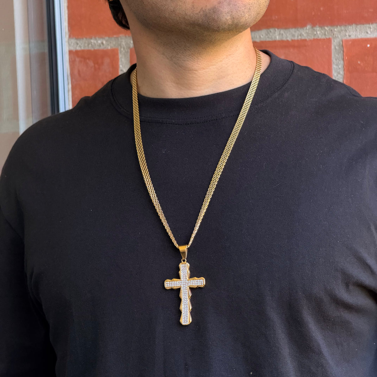 Collier Maille Royale 6mm + Pendentif Au Choix