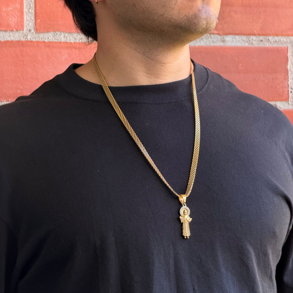 Collier Maille Royale 6mm + Pendentif Au Choix
