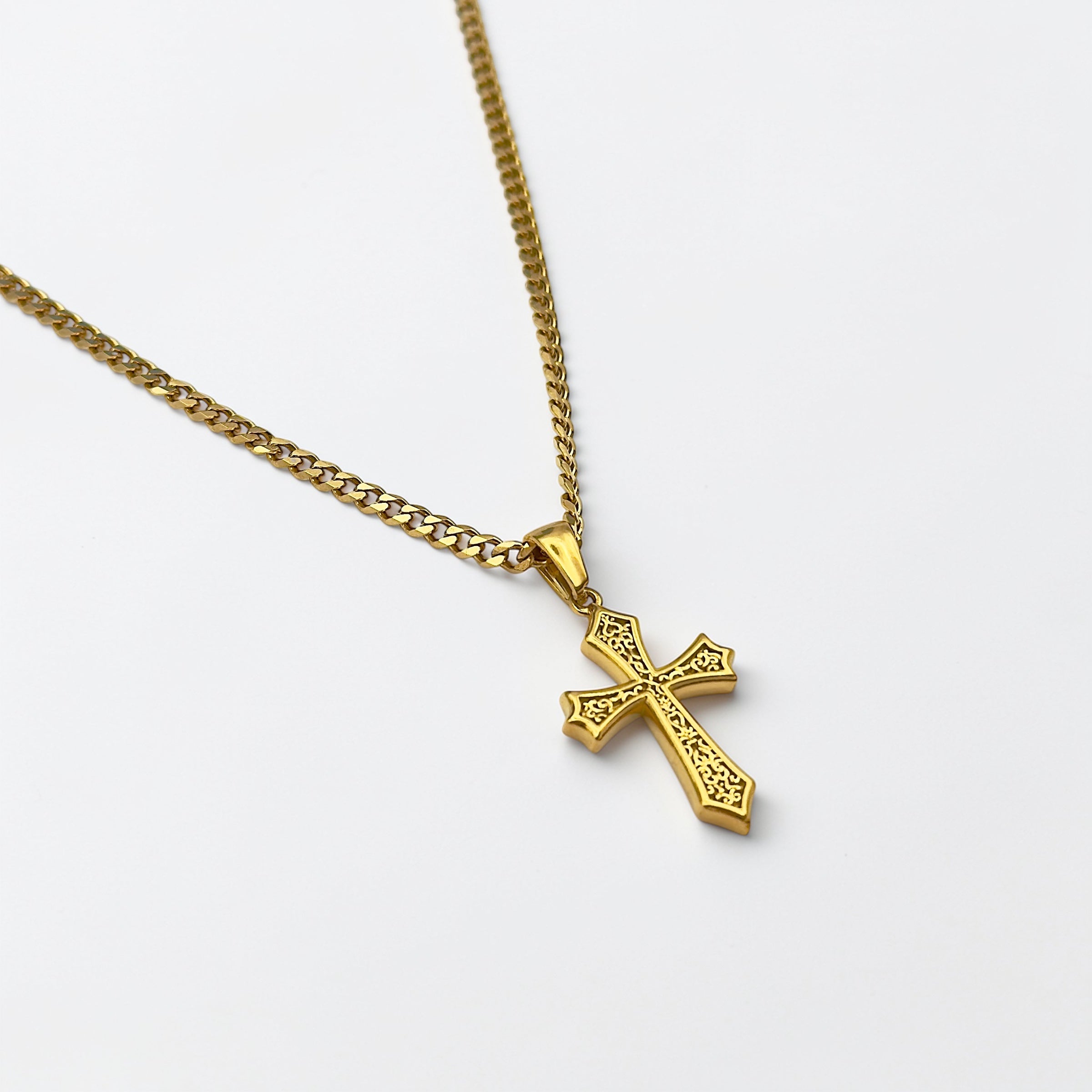 CHAÎNE CUBAINE 3mm + PENDENTIF AU CHOIX