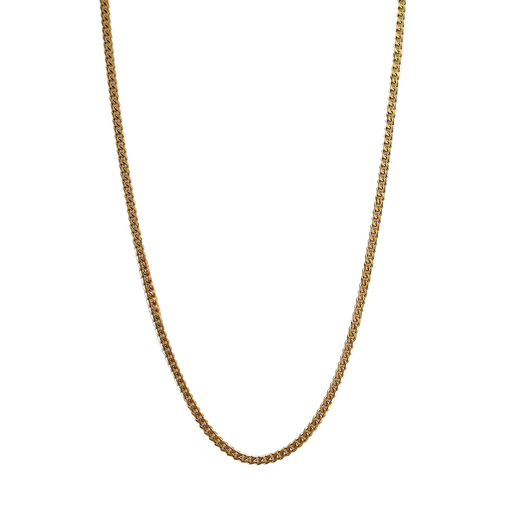 SET CHAÎNE CUBAIN 3MM + CROIX ORNÉE