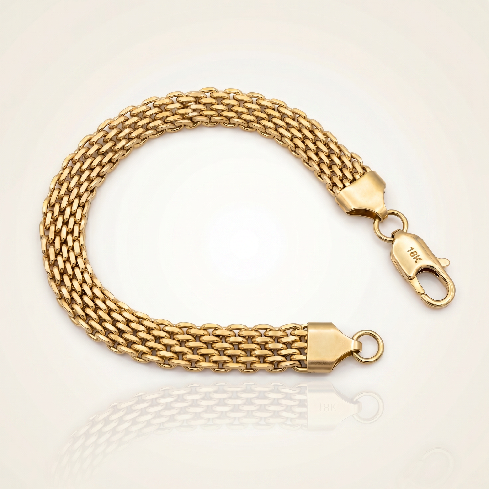 BRACELET MAILLE ROYALE 9 MM